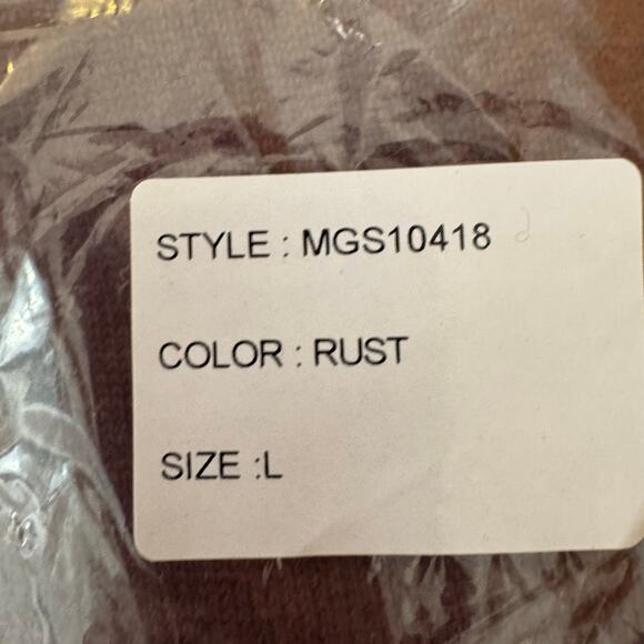 Artefact Turtleneck Sweater Knit Long Sleeve Pullover Rust NWT Men’s Large - Picture 8 of 8